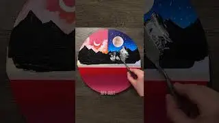 COLOR MIXING THEORY || PAINTING THE MOON AND THE SUN, SOURCE: MY ART