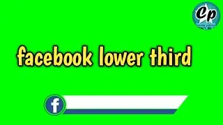 Facebook lower third green screen free download | fb lower third, social media lower third.