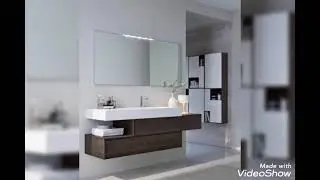 Italian bathroom furniture design // wooden bathroom vanity  set // modern bathroom decor for home