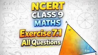 Ncert Class 9 Maths Chapter 7 |Triangle| Exercise 7.1 Solutions  #ncertmaths #youtubevideo 