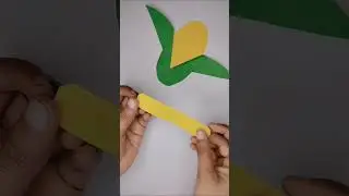 How To Make a Paper Corn 🌽 || DIY corn craft ideas|| #art #diy #craft #paper #aesthetic