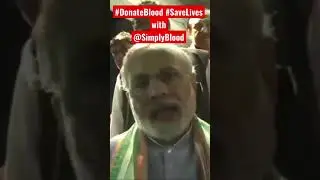 Prime Minister Narendra Modi ji congratulating Simply Blood for Blood Donation efforts