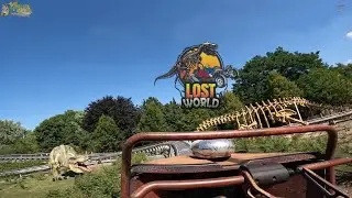 Lost World Coaster Kart Tier- und Freizeitpark Th&uuml;le Neuheit 2022  Dino Theming onride POV 4K UHD
