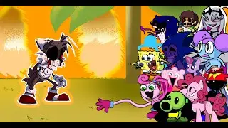 FNF No Salvation(Vs Sonic.ERR) But Different Characters Sing It🎵Everyone FNF.ERR Beta 1.0(Tails.EXE)