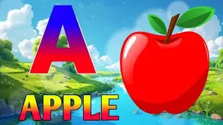 Фонетическая песенка 2 с двумя словами в 3D-формате - A для самолета - Песни про алфавит ABC со з...