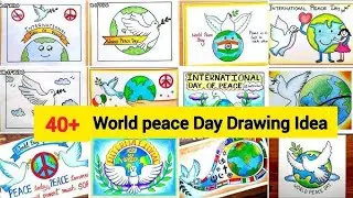 International Peace Day Drawing Ideas🏆🏆/World Peace Day Poster/Peace Day Award Winner Poster Drawing