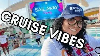 Royal Caribbean Freedom of the Seas Sail Away Party - First Time Cruisers