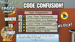 Where to FIND ALL the TEAM MEMBERS! CODE CONFUSION QUEST! GET CLAPPING HAT! Wobbly Life Space Update