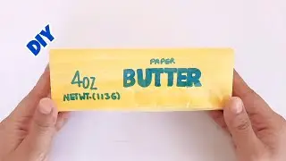  Paper Diy ✨ Making Butter Paper Squishy | Easy Paper DIY | Satisfying Handmade Craft #diy 
