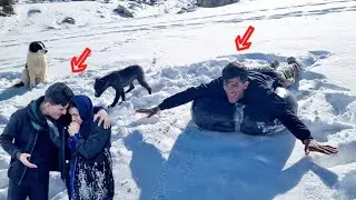 Shadi Afshin's dance, mountain slides: moments full of laughter and a deeper love for Leila.❄❤❤