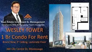 Leased! For Rent 1Br Condo At Wesley Tower, Near Square One Mississauga, 58Home Realty