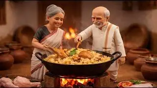 Miniature Doll Village Chicken Biryani Cooking ASMR | Indian Rural Village Mini Kitchen