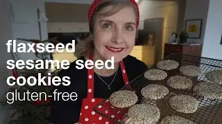 Flaxseed Almond Sesame Cookies (Vegan, Gluten-Free, No Sugar, No Eggs)