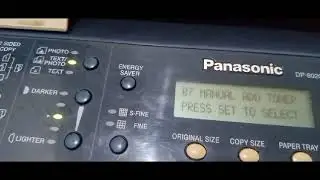 Panasonic photocopy machine Dp8020/1820/1520/8016 Manual add Toner