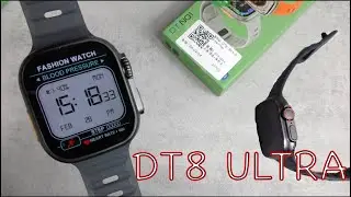 Умные часы DT8 Ultra 49 мм в матово-черном цвете с NFC, GPS-трекером, играми и многими другими функциями