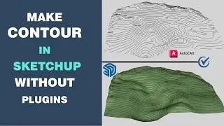 CAD Contours to 3D Terrain in SketchUp