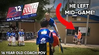 HIS FIRST TIME PLAYING QB... | POV 16 YEAR OLD COACH | BILLS VS GIANTS REMATCH!