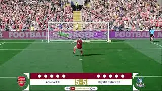 ARSENAL VS CRYSTAL PALACE FULL PENALTY SHOOTOUT | ARS VS CRY HIGHLIGHTS