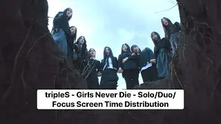 tripleS - Girls Never Die - Solo/Duo/Focus Screen Time Distribution