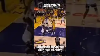 Lebron James shoots &ldquo;air ball&rdquo; from inside the paint?! #basketball #nba #shorts