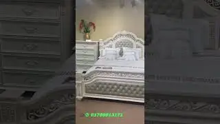 নিউ ফুল হোয়াইট রাজকীয় বেডরুম সেট । Full white Royal Bedroom Set #01759913171  #bedroomdesign