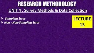 Unit 04 -  Data Collection  (Part 13) | Complete Research Methodology Course | PDF included