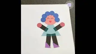 Shape Art Cards Mother's Day DIY Father's Day Card Template Kids Paper Craft squaresunflower.com