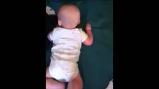 Christopher-Thomas doesn't like tummy time