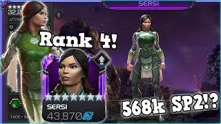 7 STAR RANK 4 SERSI DAMAGE SHOWCASE! UNDERRATED GODDESS! | Marvel Contest of Champions