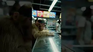 Exhausted Fast Food Monkey