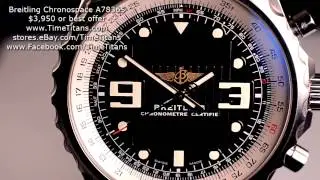 Breitling Professional Chronospace A78365 Black Mesh B78 48MM SuperQuartz COSC Chronograph