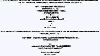 ExecutorService: the output is not expected