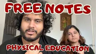 BEST Physical Education NOTES for Class 12 Board Exams [They Are FREE]