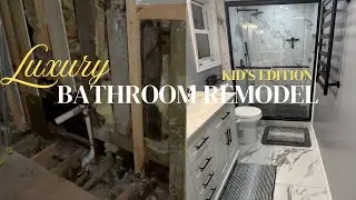 ✨Luxury Kids Bathroom Remodel | Elegant & Functional Design ✨