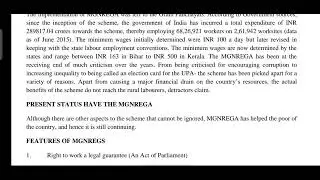 Rural job guarantee scheme with social and economic impact of this scheme in rural areas - YLYR