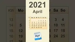 Kalender April 2021
