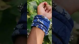 fabric bangles🌸 Price 80/- #handmade #bangles​ #jewelry #craft #banglescollections​ #fabricbangles