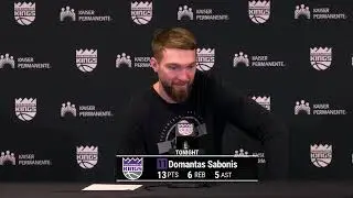 'I'm just thankful' &ndash; Domantas Sabonis returns from knee injury to help Kings beat Wizards