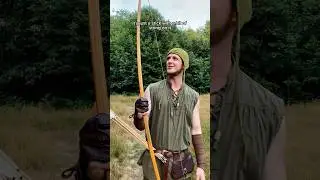 Shooting an English Longbow 🏹  #longbow #bowandarrow #robinhood #medieval