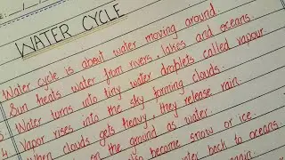 10 Lines on Water Cycle in English | Hydrological Cycle, Condensation, and Evaporation