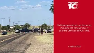 VIDEO: Law enforcement responding to SWAT situation on FM 1258 near Claude Highway