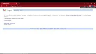 Fix Gmail Temporary Error with  