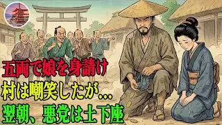 借金返済の五両を捨て、阿呆と笑われた娘を身請けした浪人――一夜で村の嘲笑が消え、悪党は地に伏す | 野談 | 伝説 | 昔話 | 説話 | 民話