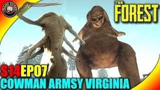 The Forest Gameplay - Cowman, Virginia & Armsy Visit, Wall Built - S14EP07 (Alpha V0.32)