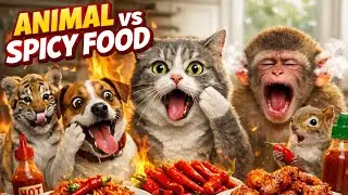 #3 Animals vs Spicy Food 🔥 | Hilarious Reactions Compilation 😱