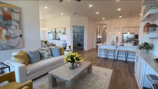 Wow!  Check Out This Home With a YELLOW Backsplash!   Model Home Decor Ideas