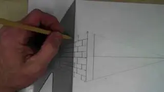 Brick Wall inTwo Point Perspective