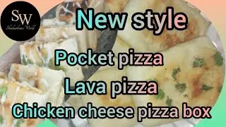 3 easy recipe 🤗 pizza box 🤗 pocket pizza 🫣 lava pizza 😋 recipe by Shaharbano world #subscribe
