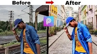 Photo Eaditing for picsart app || How to Eadit -my photo DSLR Tryp on picsart| || change Background