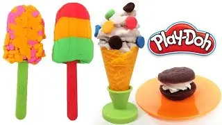 Playdoh Frozen Treats Kitchen Creations Learn Colors | Bunny Bear Toys